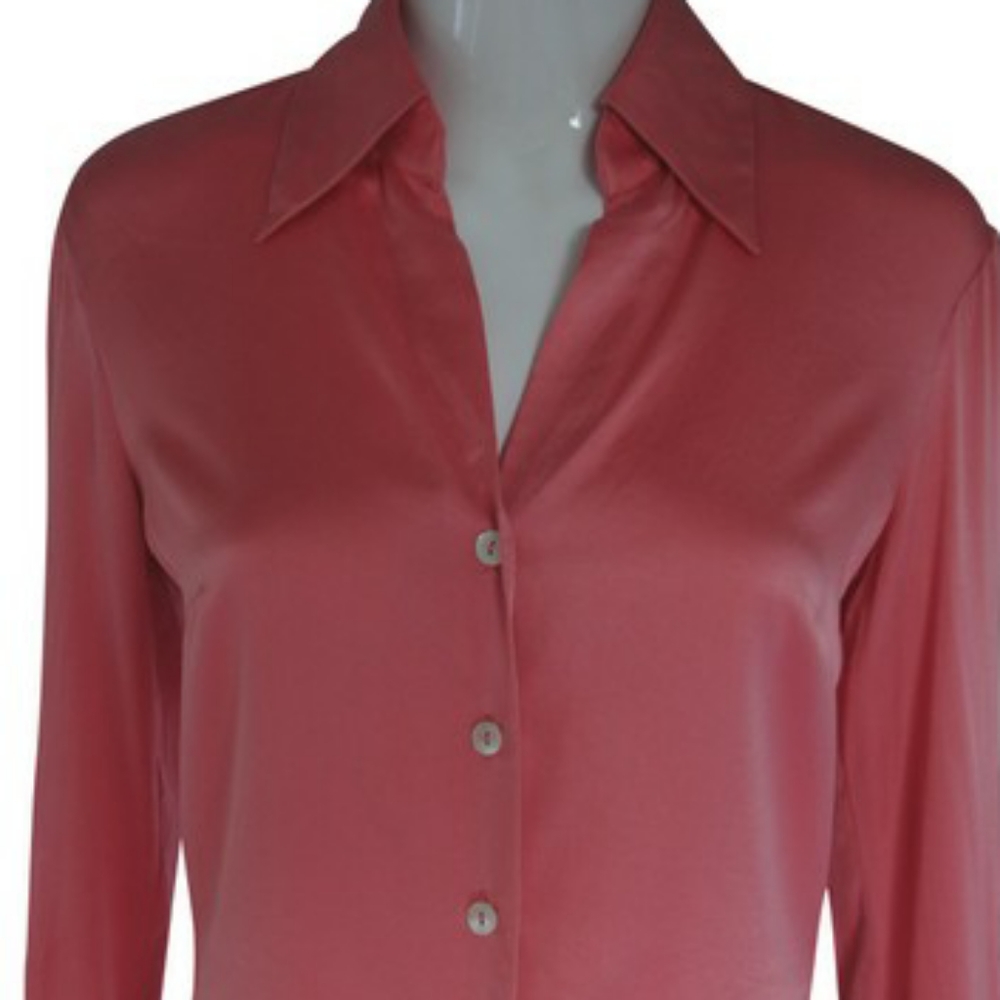 Trina Turk Los Angeles Pink Silk Shirt